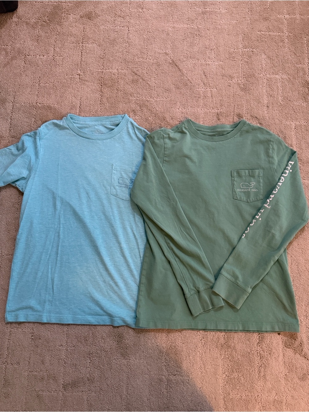 Vineyard Vines Kids Pocket Tee - Blue & Green